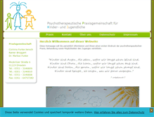 Tablet Screenshot of kindertherapie-dresden.com